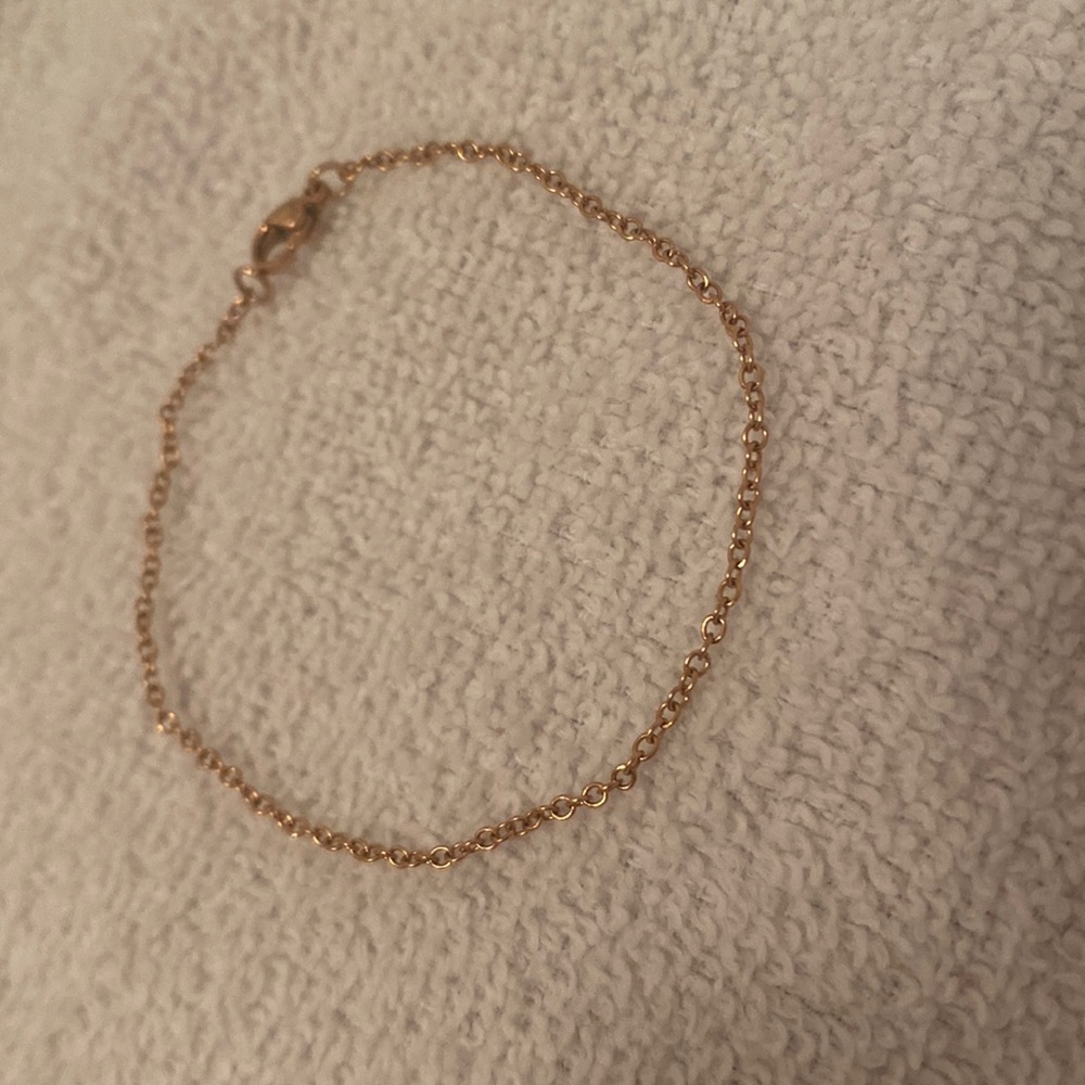 dainty gold bracelet custom made